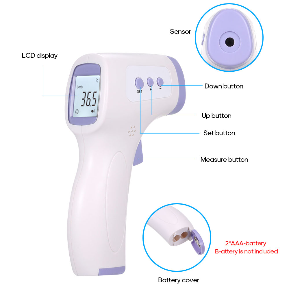 Infrared Non-Contact Forehead Thermometer – Fast & Accurate for Kids & Adults