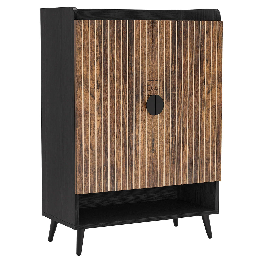 Shoe Cabinet With Doors, 7 Tier Storage Organizer