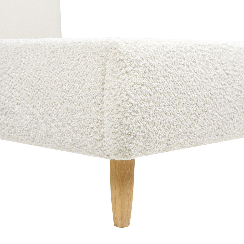 Roman - Curved Headboard Upholstered Platform Bed