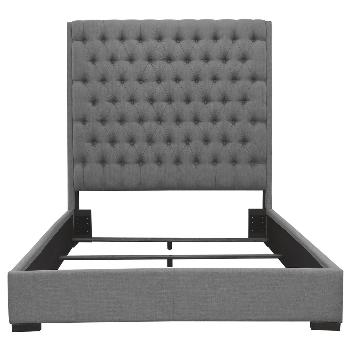 Copper - Tufted Upholstered Panel Bed