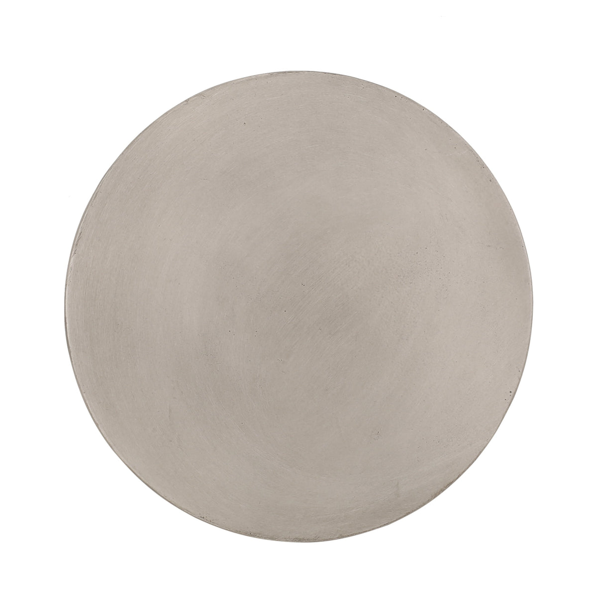 Outdoor Lightweight Concrete Side Table, Light Gray