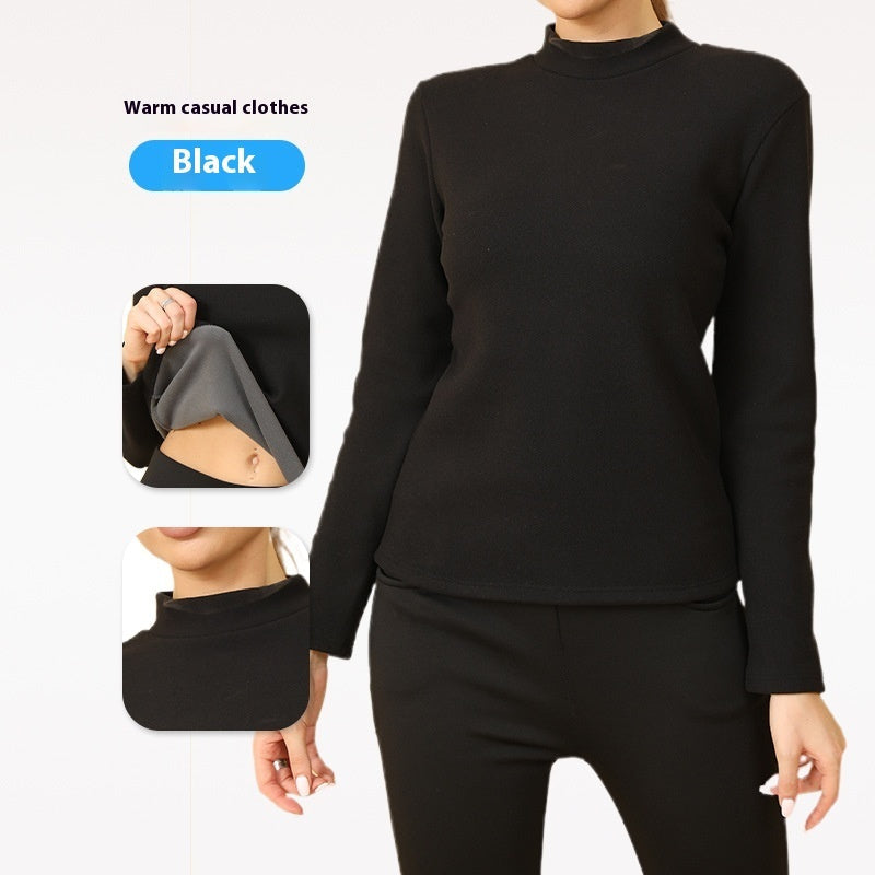 Women's Clothing Turtle Neck Thermal Underwear