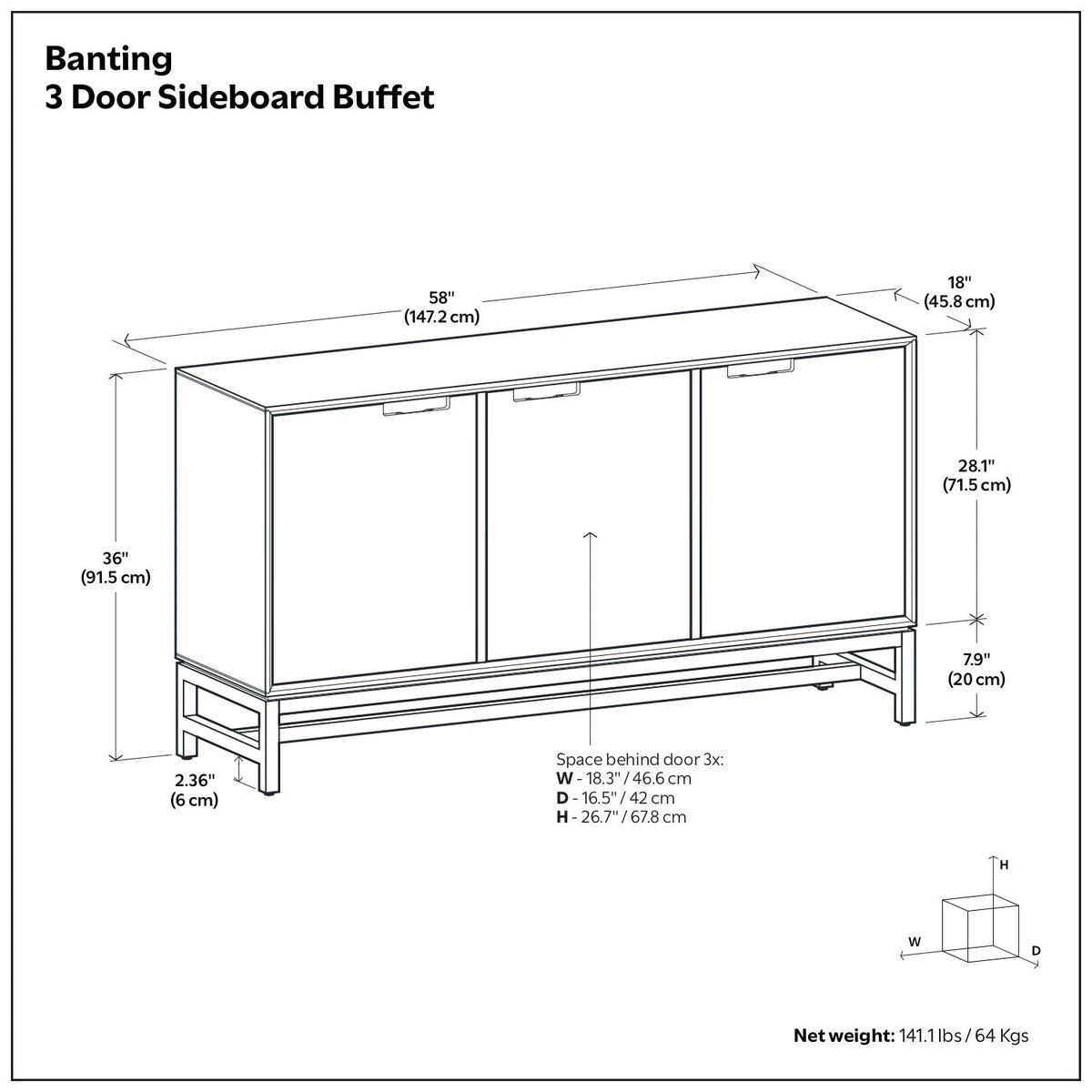 Banting - Door Sideboard Buffet