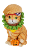 Halloween Food Costume Cat Figurines | 3 Styles