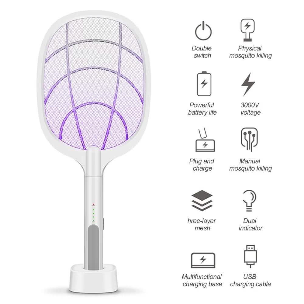 Electric Bug Zapper Racket