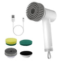 Electric Handheld Spin Scrubber Cordless Cleaning Brush with 2 Rotating Speeds