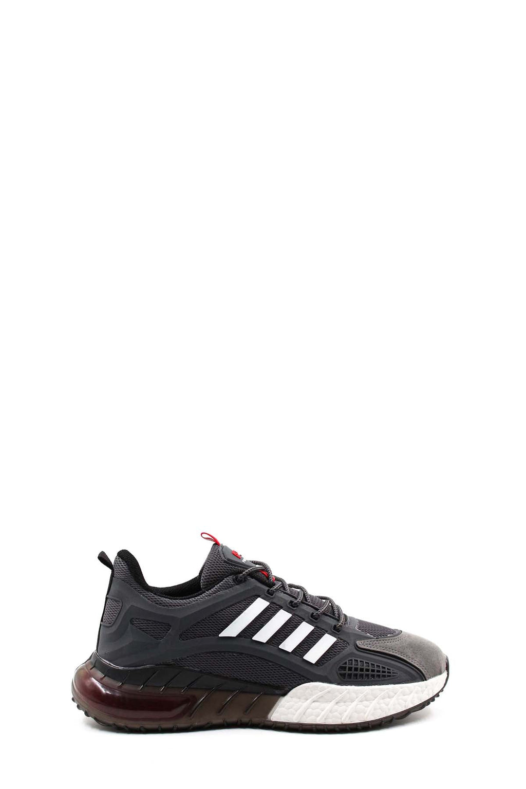 Men's Grey and Black Athletic Running Sneakers - Wessi