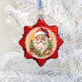 Welcome Santa Mercury Glass Ornaments by G. Debrekht - Christmas Santa Snowman Decor - 776019
