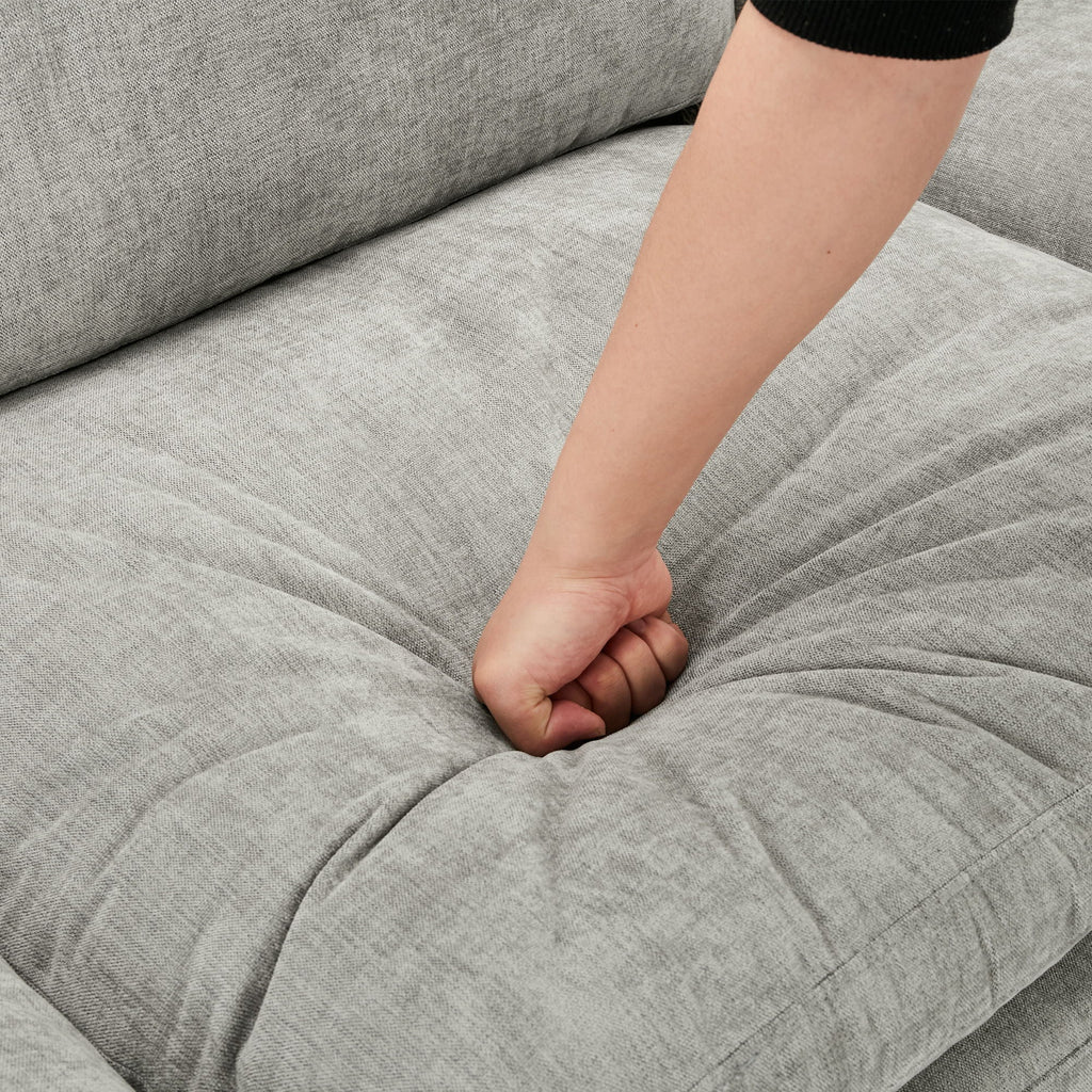 Cozy Upholstered Cushion Loveseat Sofa For Living Room
