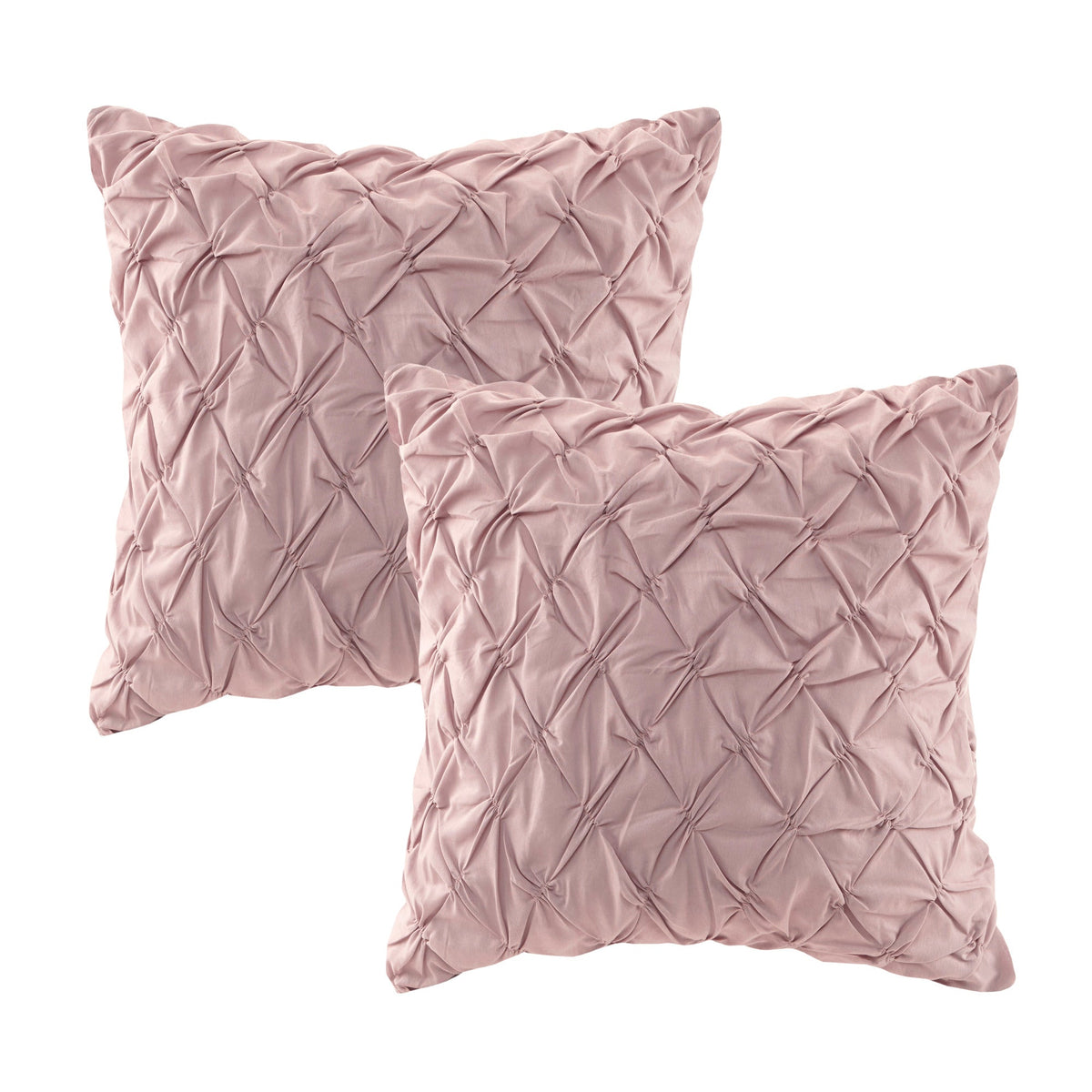 8 Piece Cotton Printed Comforter Set Blush California King