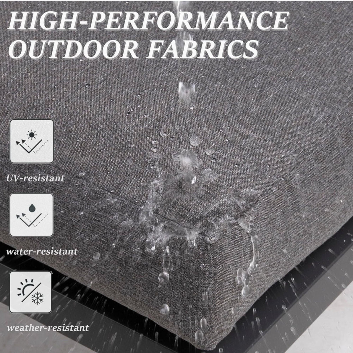 All-Weather Loveseat Sofa With Thick Cushions