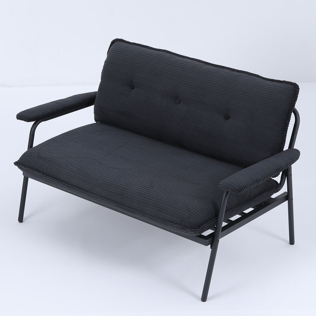 Modern Metal Frame Sofa With Sponge Filling For Compact Spaces And Versatile Use