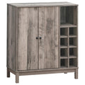 Wine Cabinet With 2 Doors - Gray
