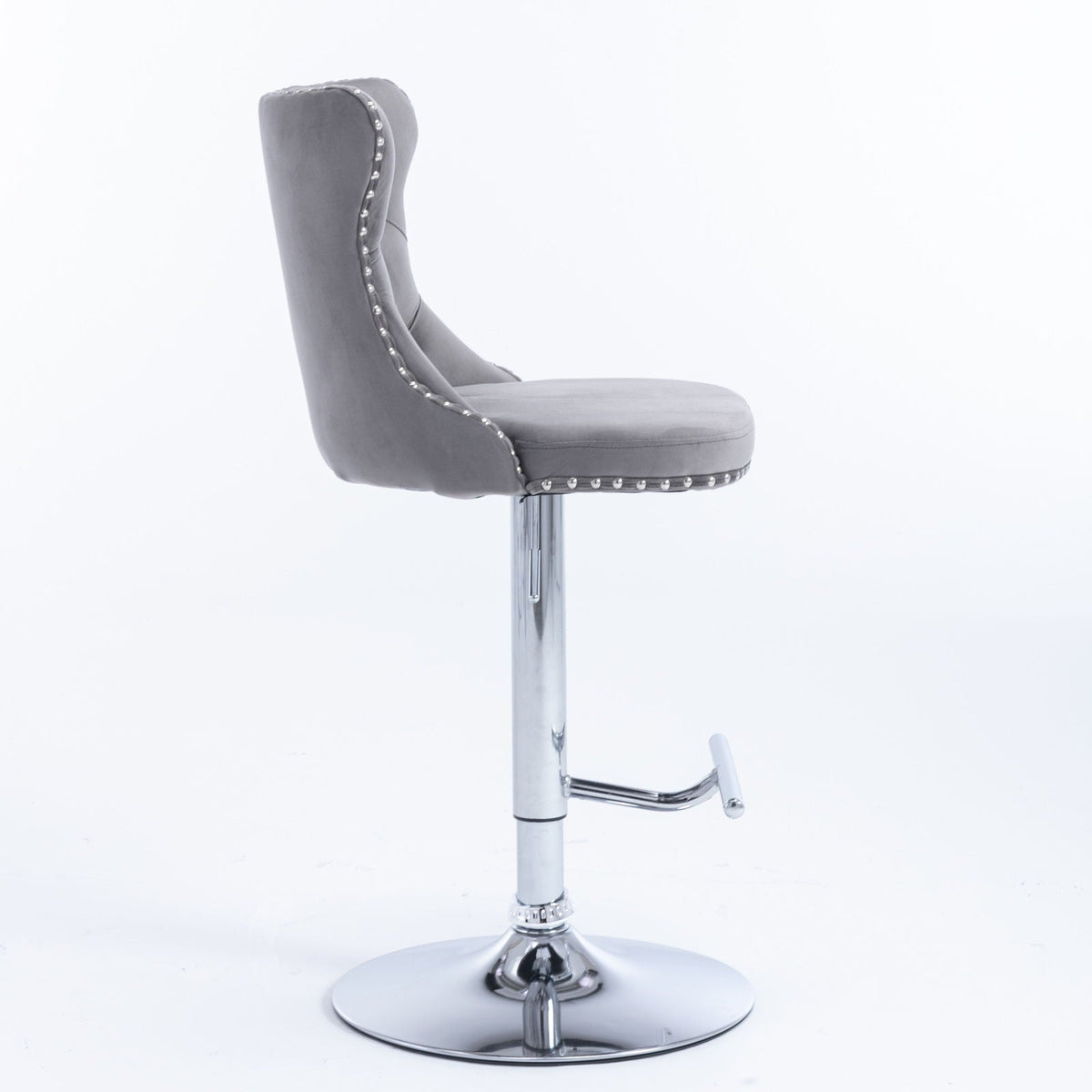 Swivel Adjustable Height Barstools Set of 2