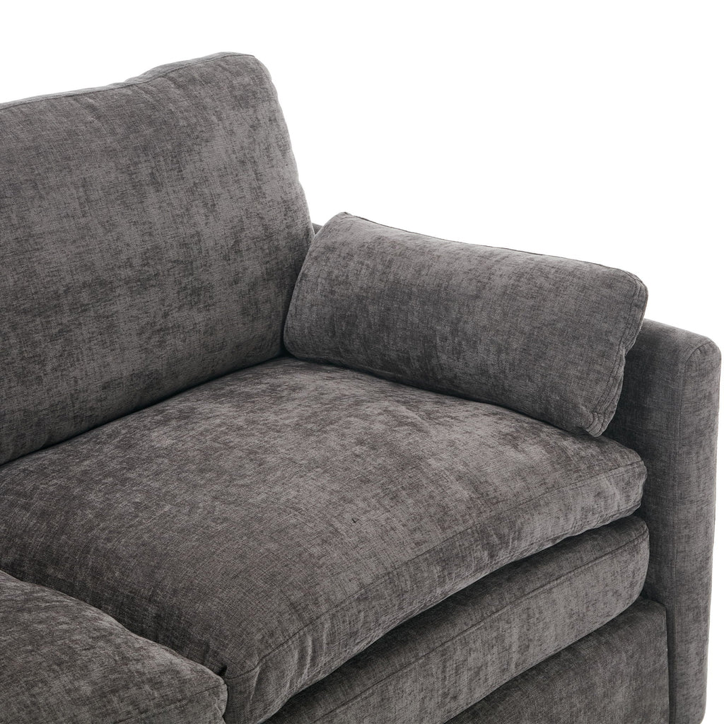 Cozy Upholstered Cushion Armchair For Living Room