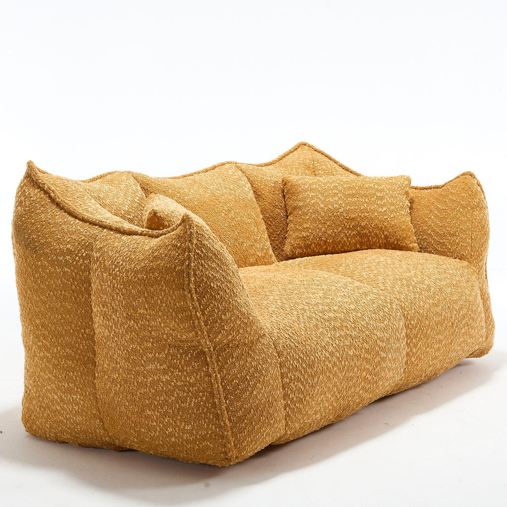 Comfortable Dual Beanbag Chair With High Resilience Foam Core For 2 People