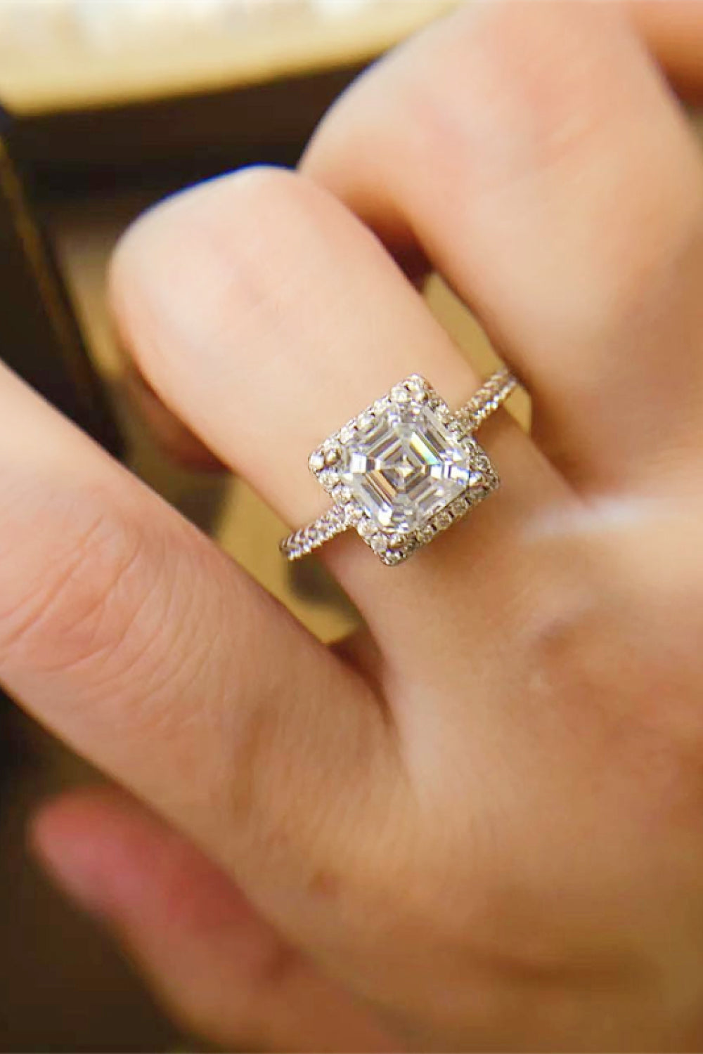 2 Carat Sparkala™ Platinum Over Pure Sterling Silver Ring