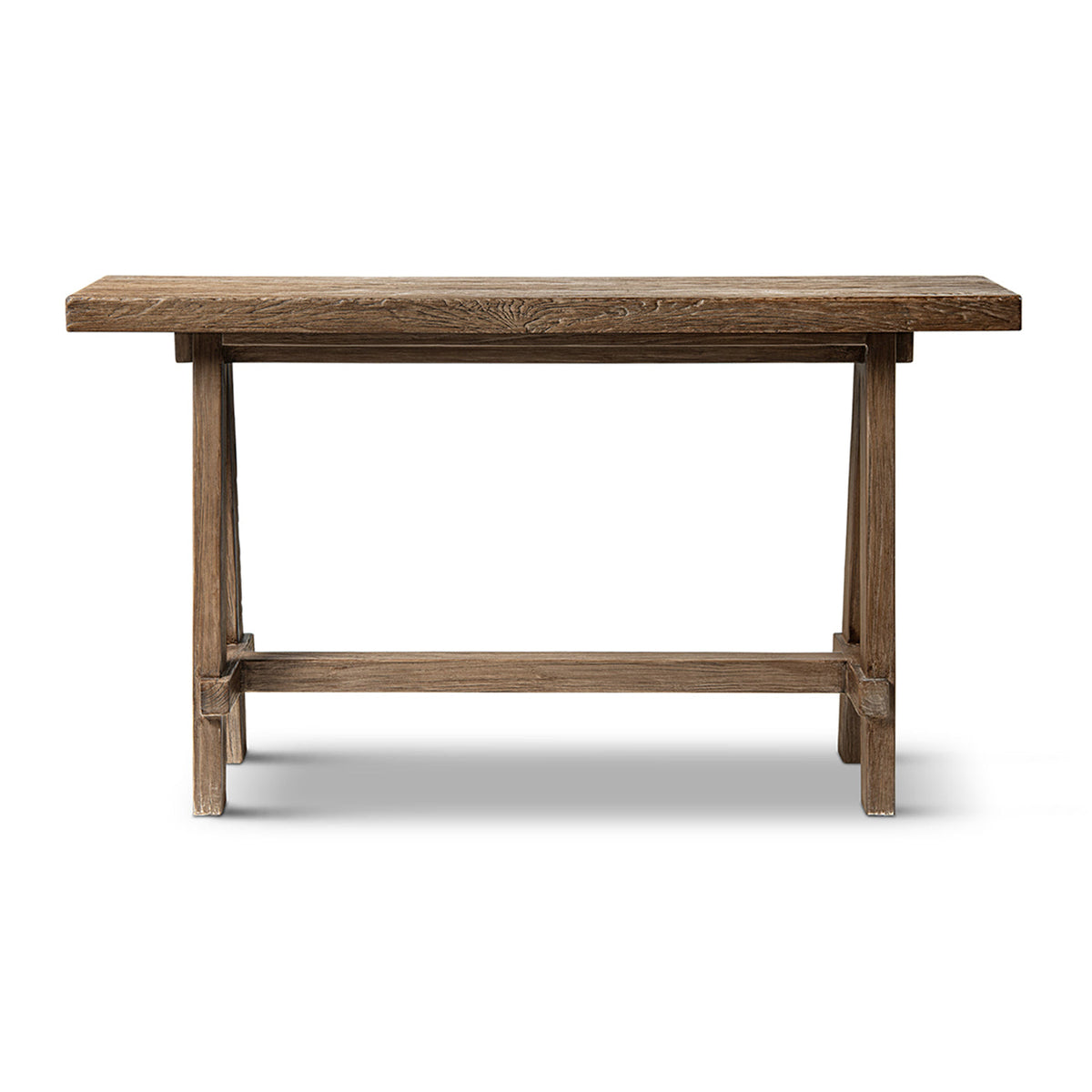 Hawthorne 60'' Solid Reclaimed Elm Trestle Console Table