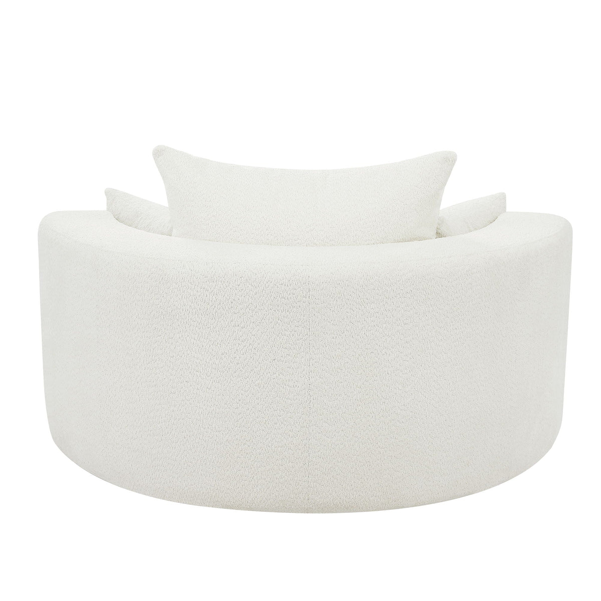 360° Swivel Chair Accent Barrel Chair With Removable Pillows