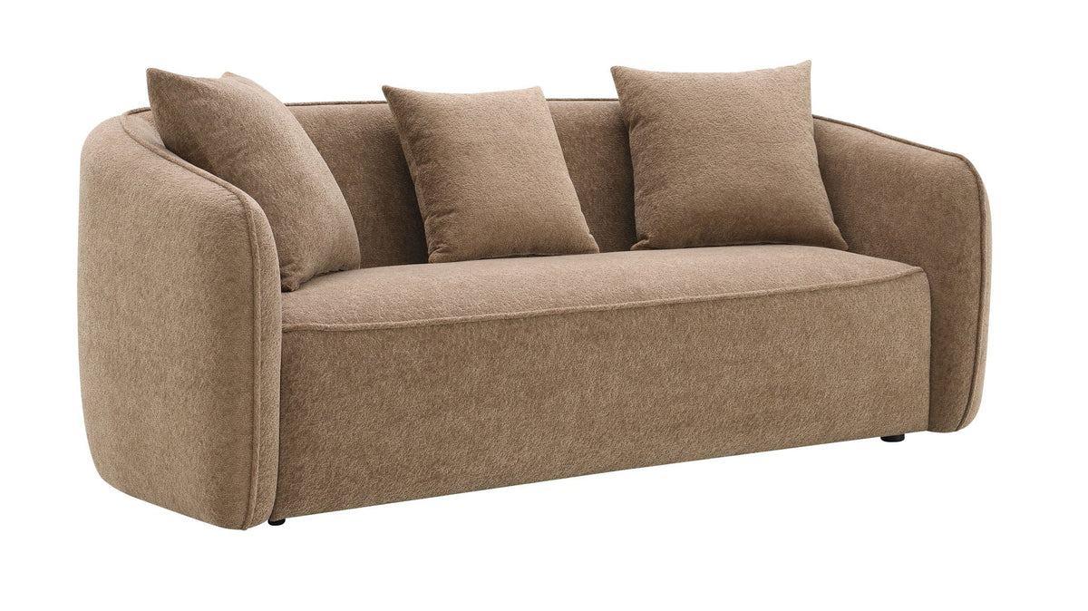 Keith - Sofa With 3 Matching Color Toss Pillows