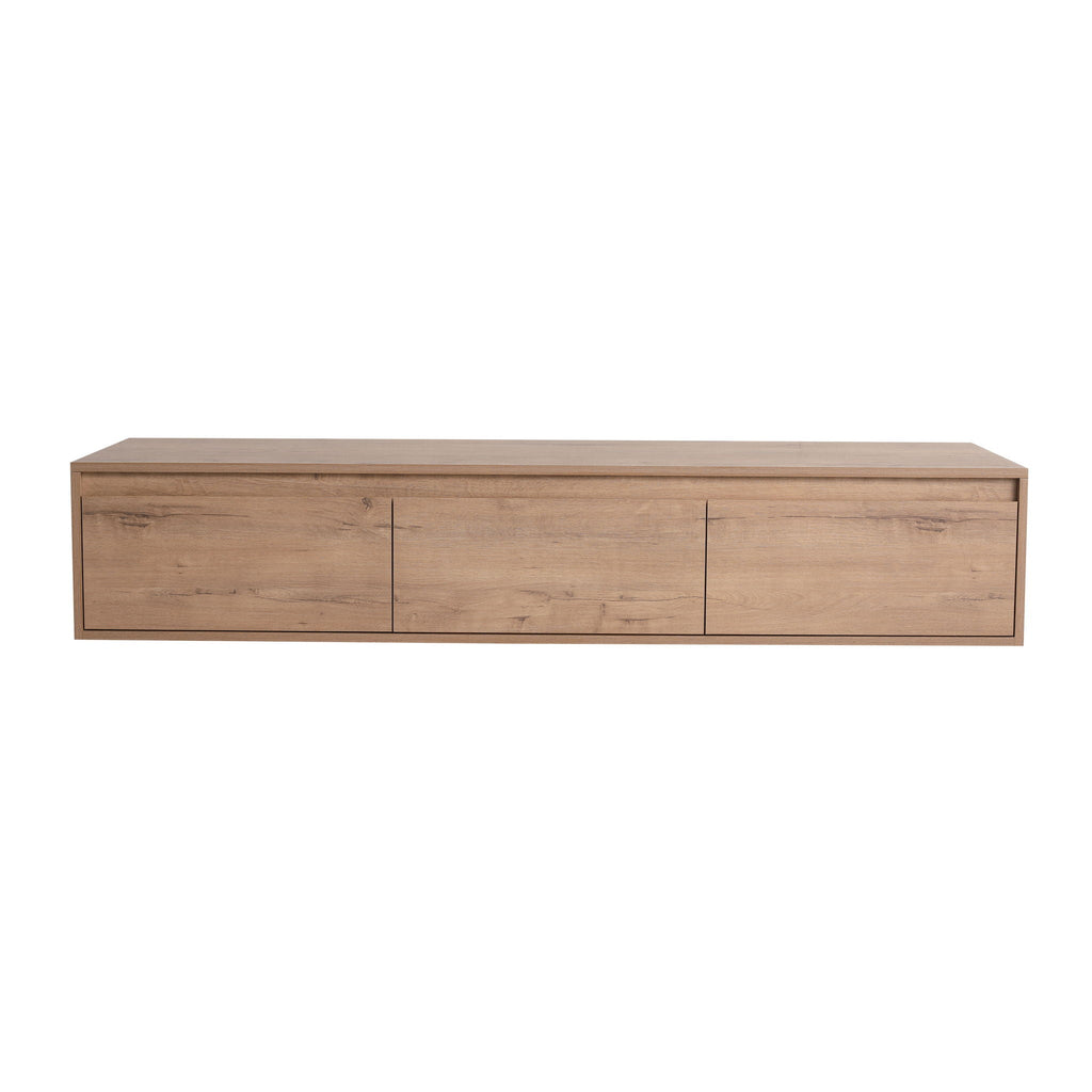 Modern Minimalist Bathroom Cabinet With Soft Close Drawers And Floating Mounting Design