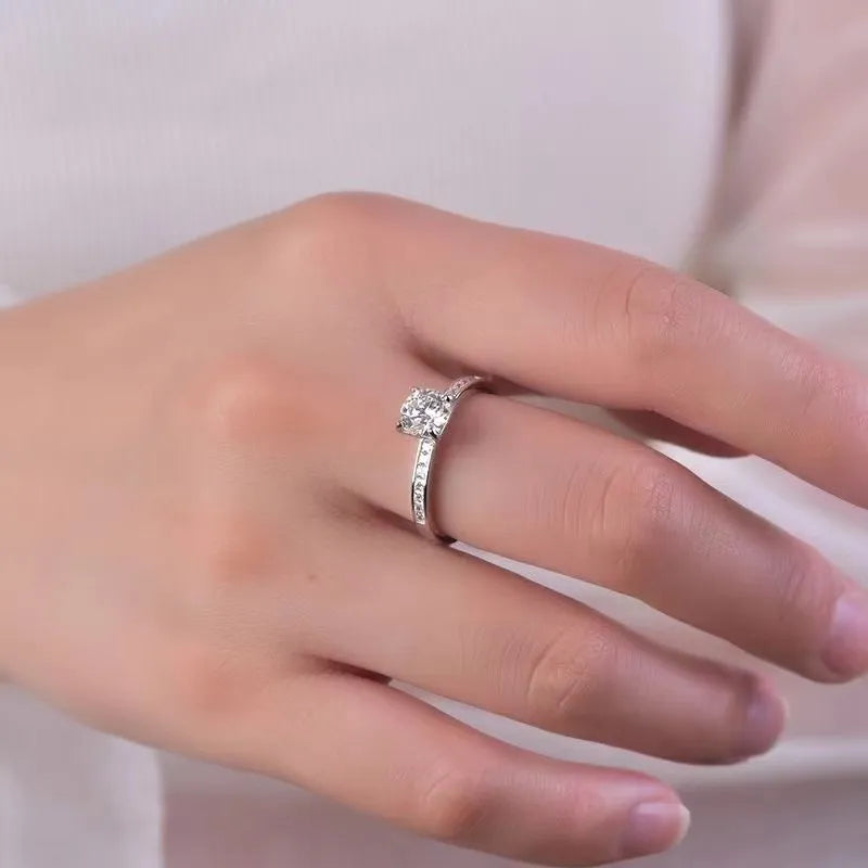 2 Carat Sparkala™ Zircon 925 Sterling Silver Ring