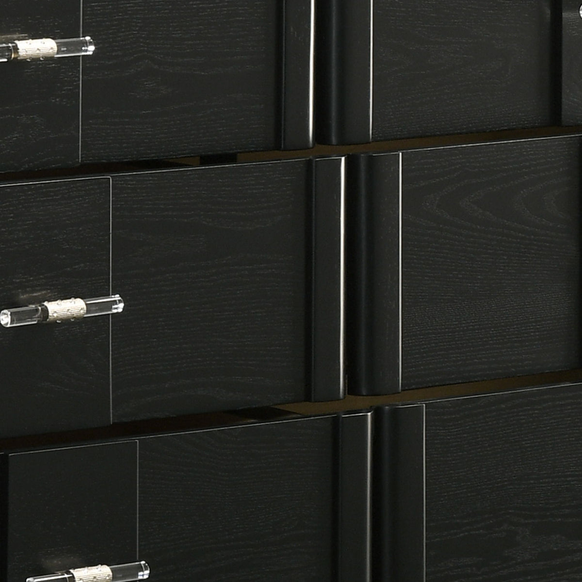 Opel - 6 Drawer Dresser - Black