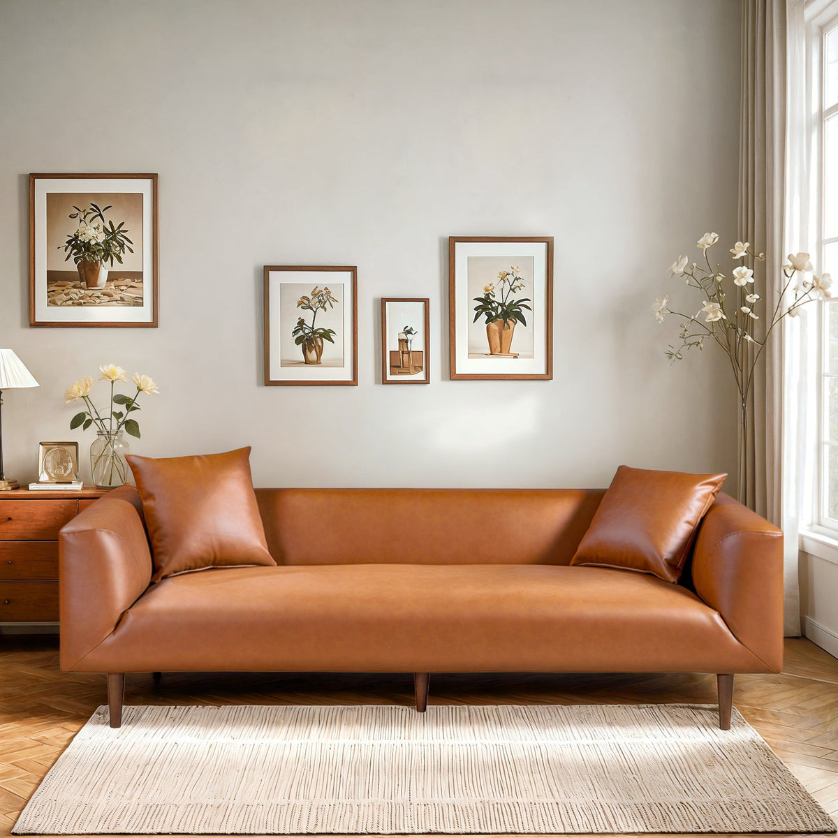 Elwood - Sofa - Cognac