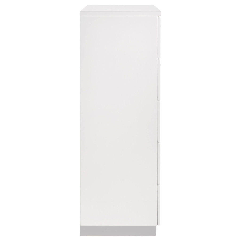 Dulcey - 5 Drawer Bedroom Chest - White