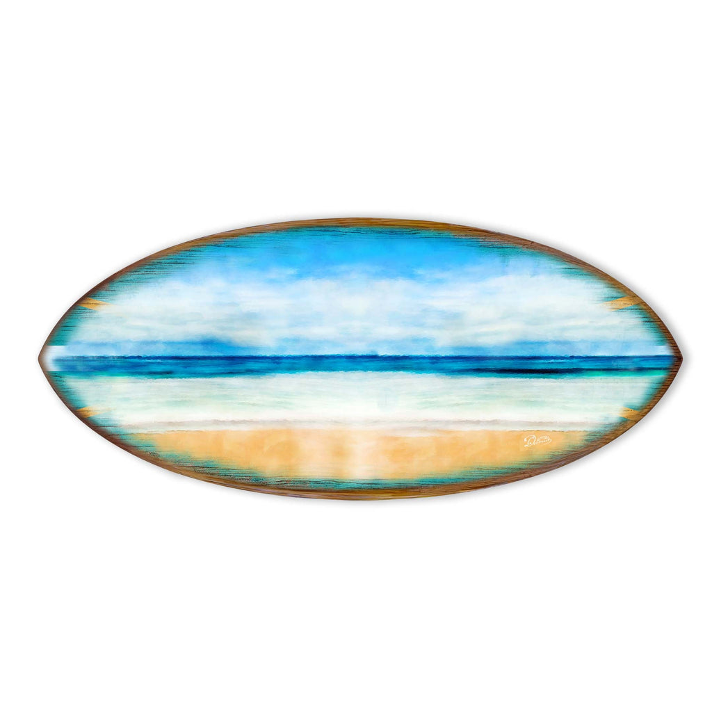 Ocean View Surfboard Coastal Wall Art by G. DeBrekht - Coastal Holiday Decor - 8490130HS