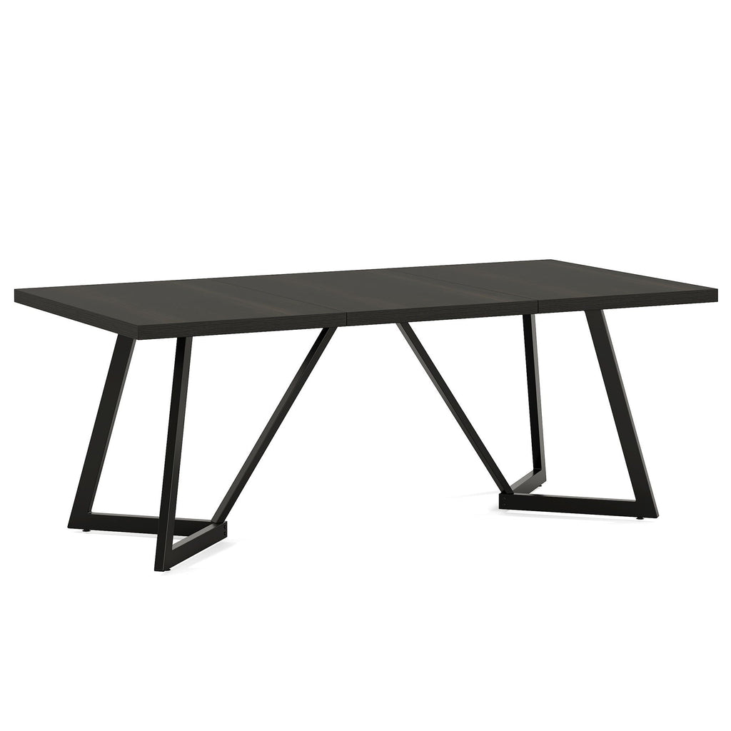 Rectangular Dining Table For 6 - 8 People - Black