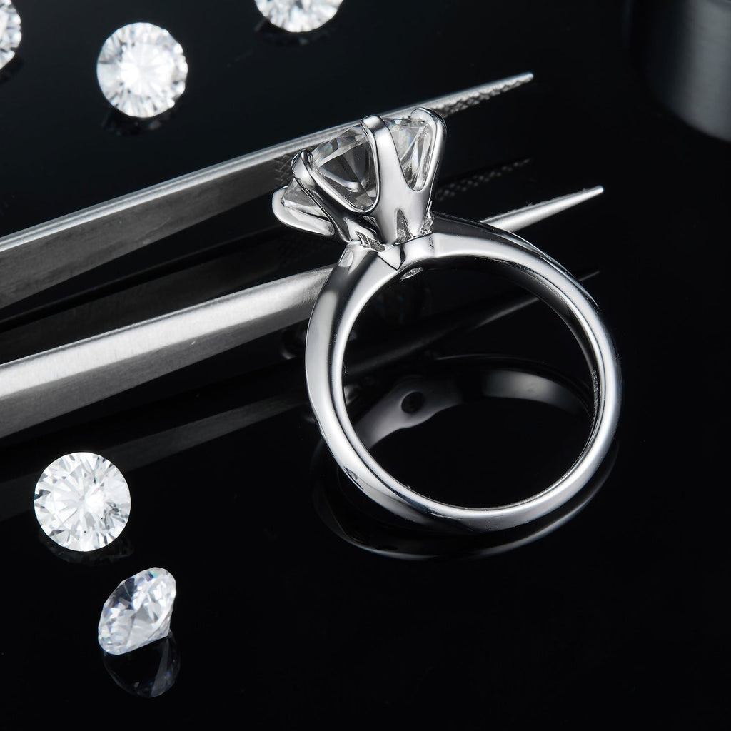 5 Carat Brilliant Round Cut Sparkala™ Platinum Over Pure Sterling Silver Ring
