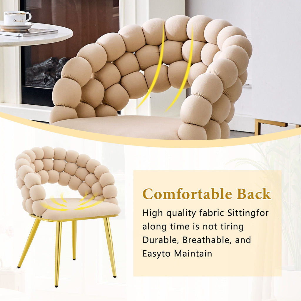 Puffy Bubble, Ball Chain Chairs For Dining Room (Set of 2)