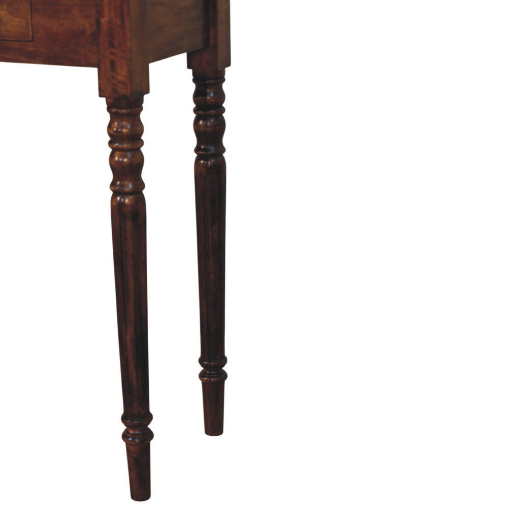 Turned Legs Drawer Console Table