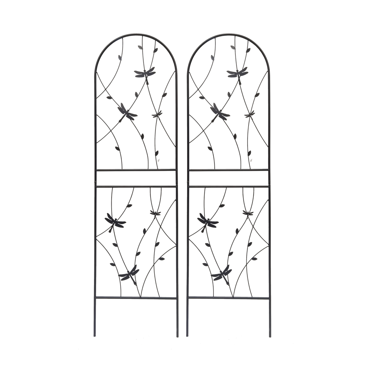 2 Pack Metal Garden Trellis 71" x 19.7" Rustproof Trellis for Climbing Plants