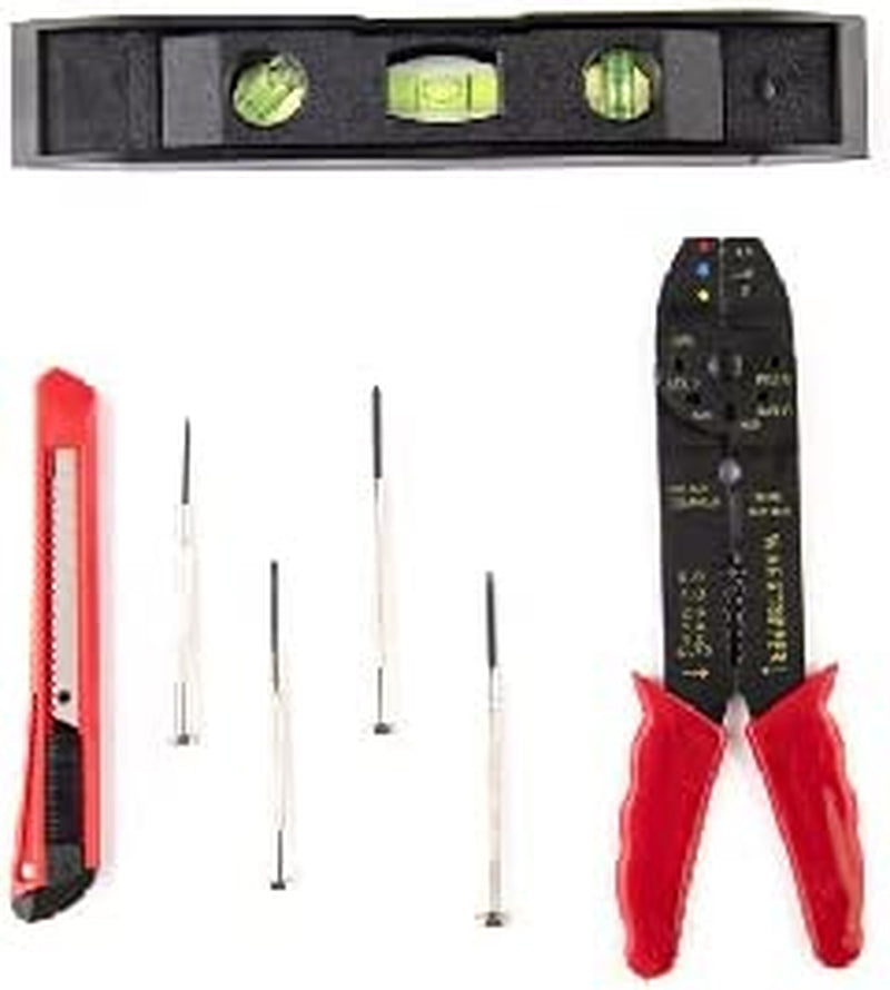 Decare 130-Piece Kitchen Drawer Home Tool Kit, Home Repair Tool Set with Portable Toolbox Storage Case