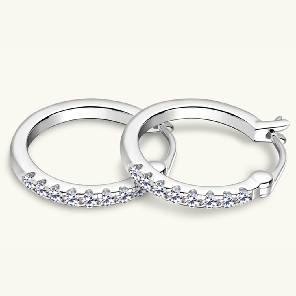 Pure Sterling Silver Sparkala™ Huggie Earrings