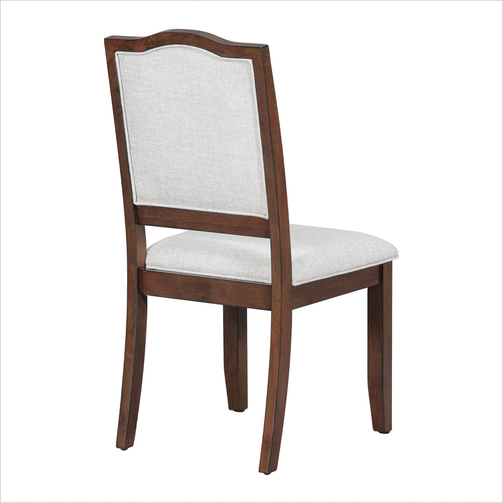 6 Piece Extendable Dining Table Set, Wood Table With Removable Leaf, 4 Upholstered Chairs And Bench - Cherry