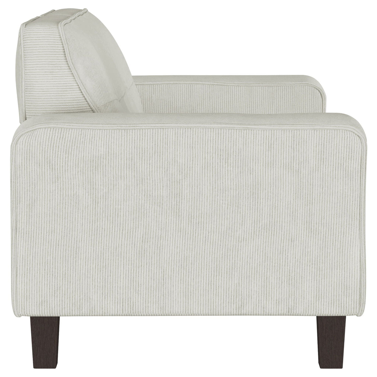 Xana - 2 Piece Upholstered Track Arm Sofa Set - Greige