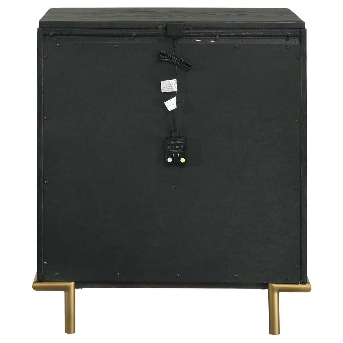 Anser - 3 Drawer Nightstand - Black