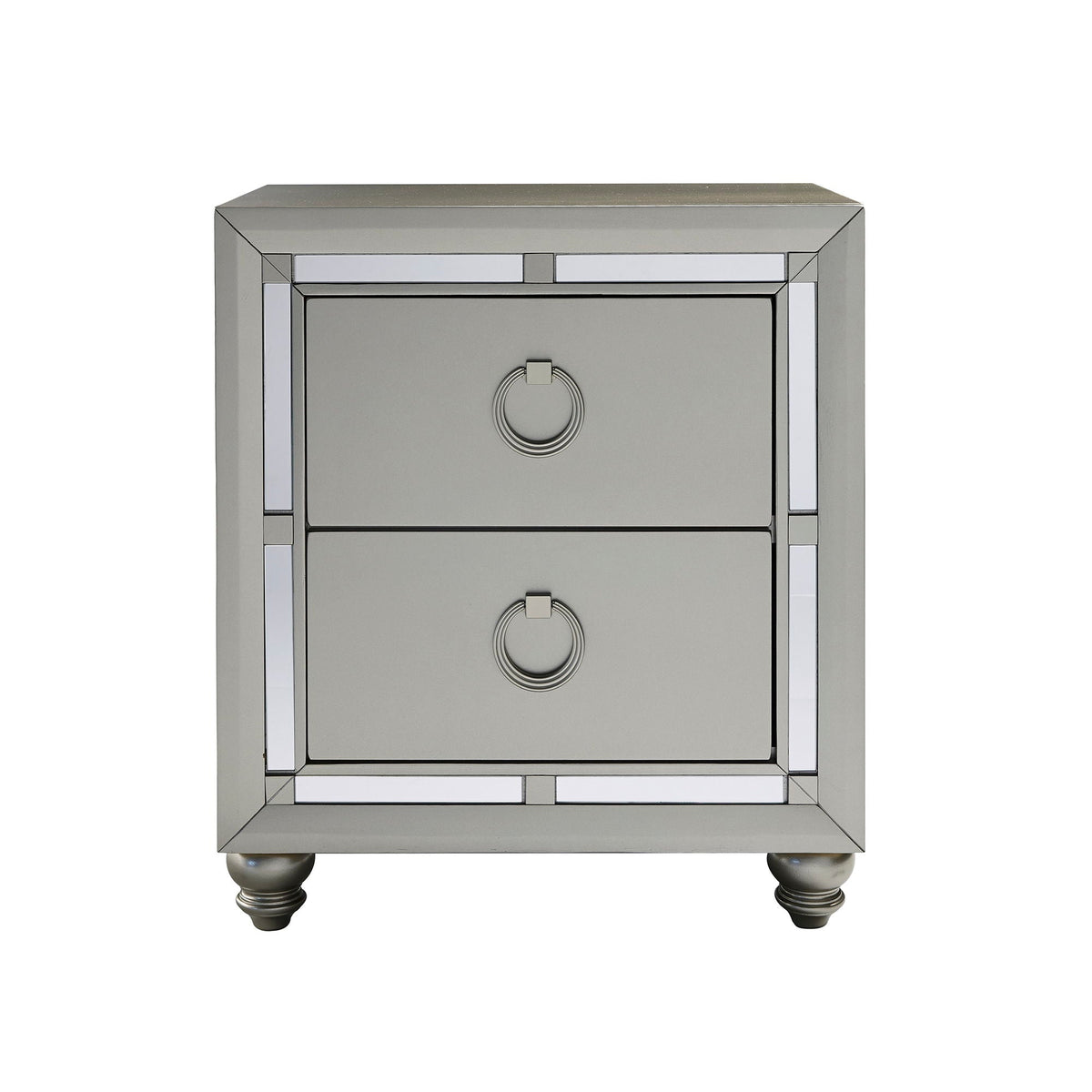 Chloe - Nightstand - Gemstone Silver