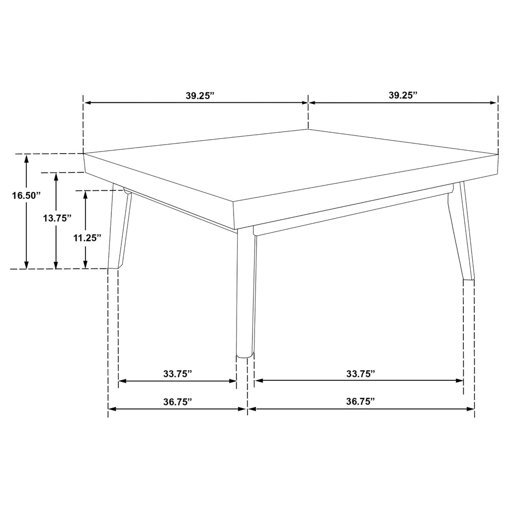 Aidan - 2 Piece Square Coffee And End Table Set - Walnut
