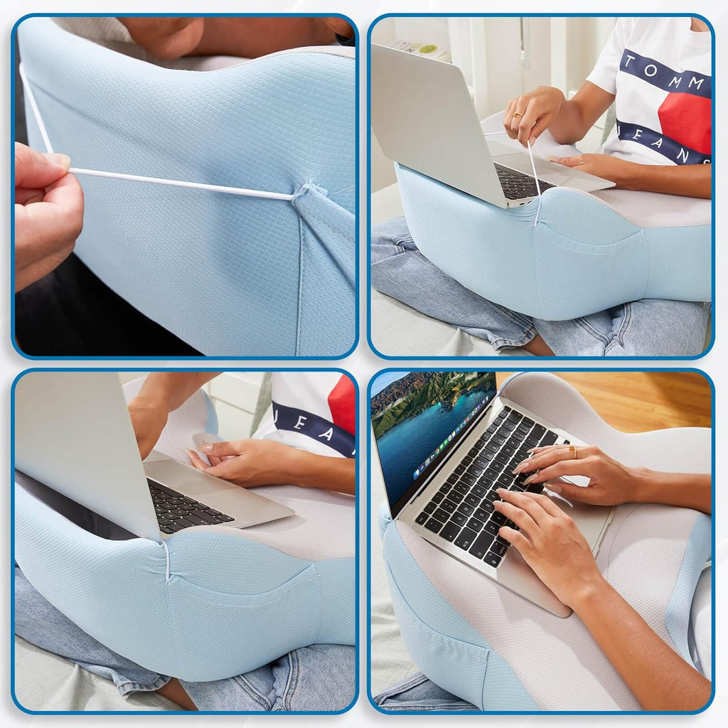 Lap Desk, Lap Desk for Laptop with Cushion, Laptop Desk, Laptop Stand for Bed, Computer Stand Table Workstation for Bed Sofa Couch or Travel