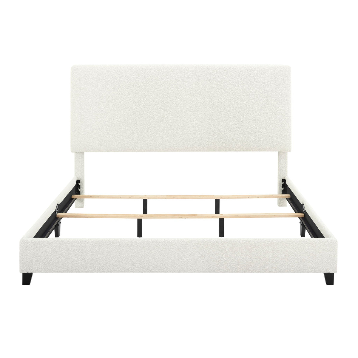 Platform Bed & Upholstered Headboard