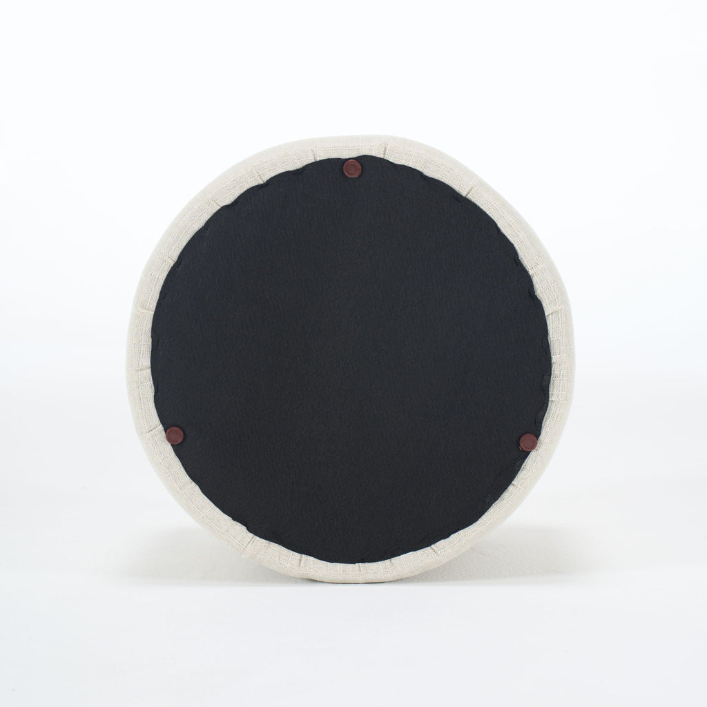 Nesting Ottomans, Round Coffee Table & Bench With Tray (Set of 2)