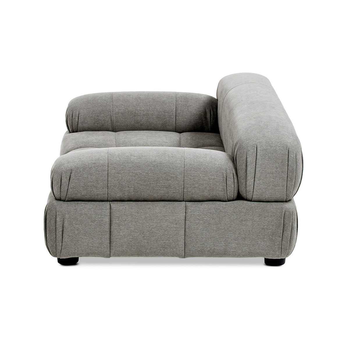 Marcel Upholstered Modern Pet Bed, Small to Medium Dog or Cat Uptown Gray Performance Velvet