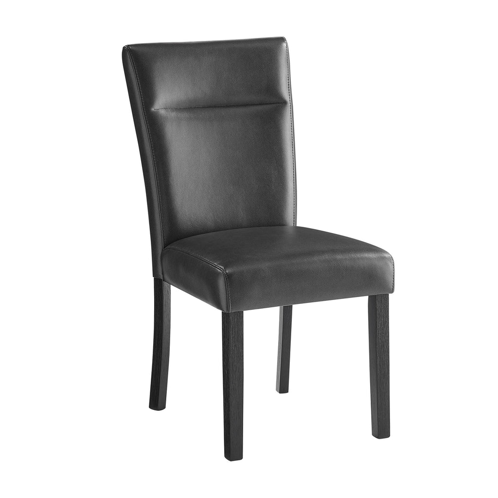 Dining Table And 4 Padded Chairs - Black