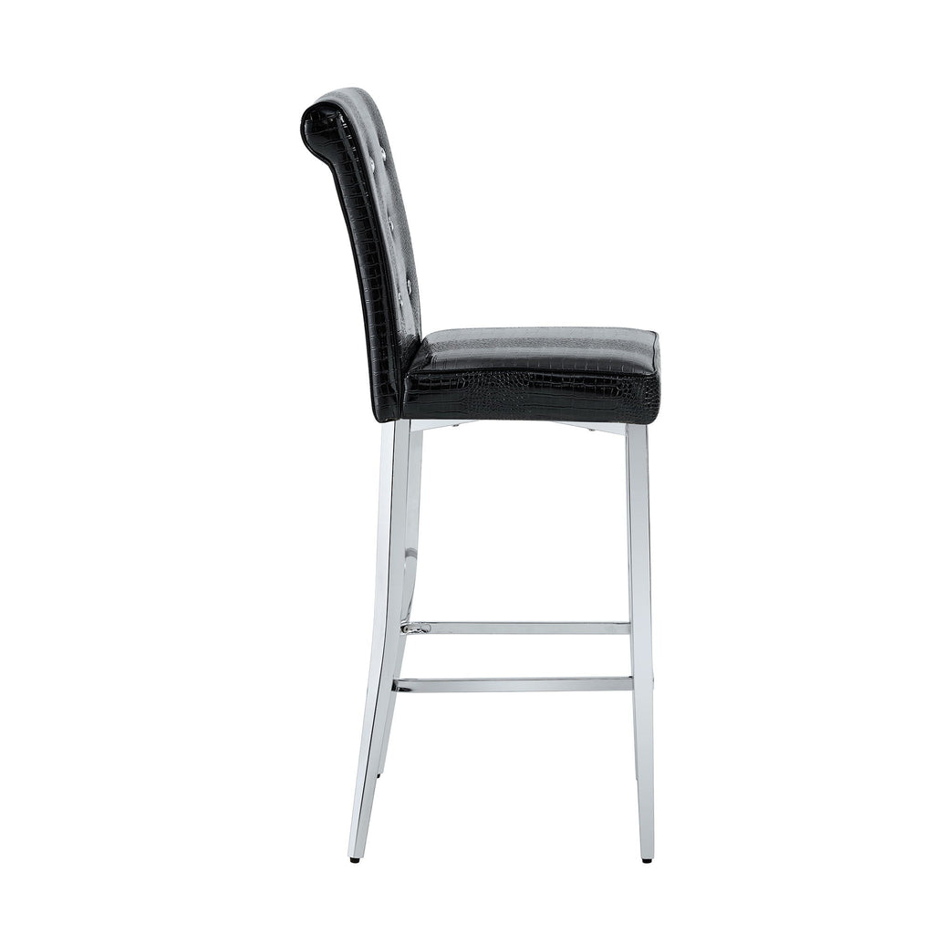 Bar Chairs & Crystal Clasp Design (Set of 2)