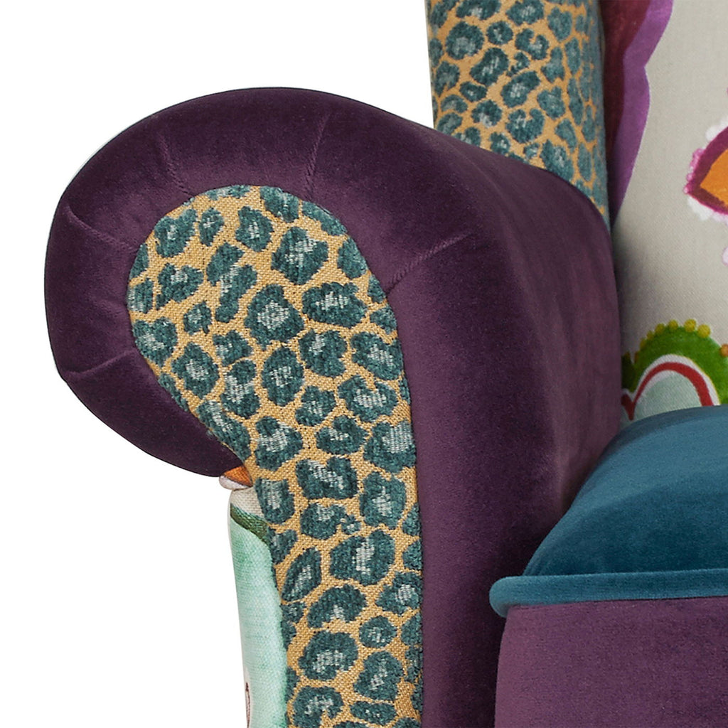 Anya - Boho Chic Wingback Accent Arm Chair
