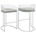 Mello - Upholstered Bar Chair (Set of 2) - Gray